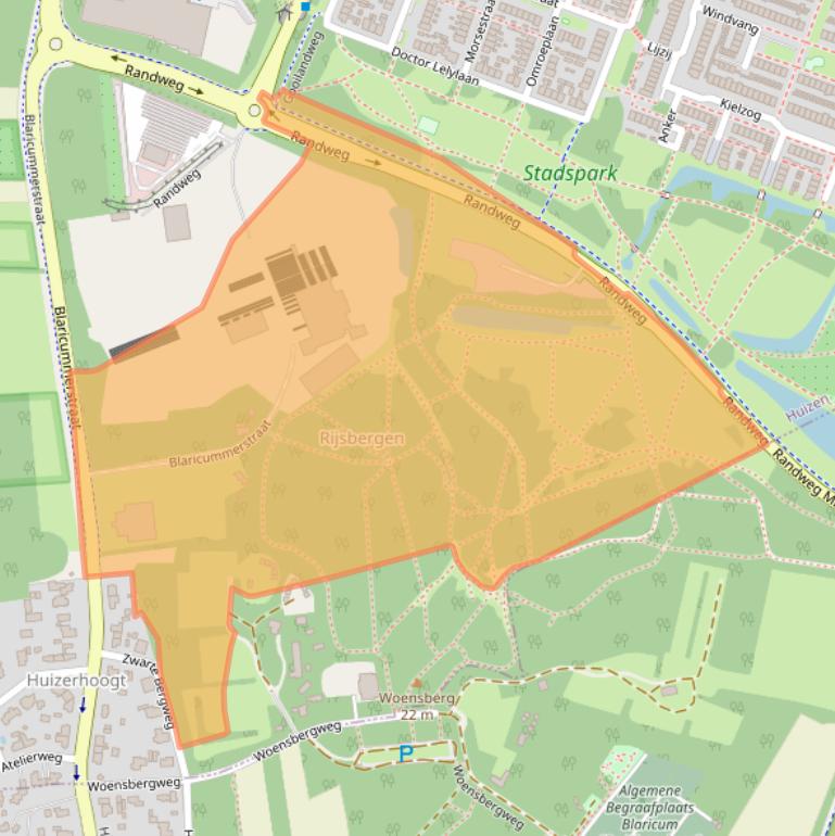 Kaart van postcodegebied 1272JG.