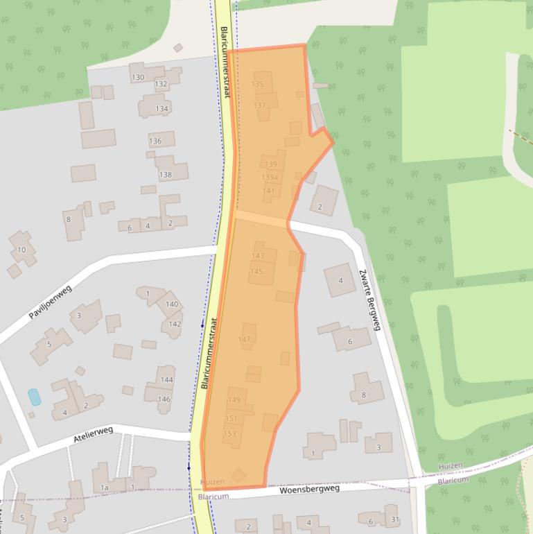 Kaart van postcodegebied 1272JH.