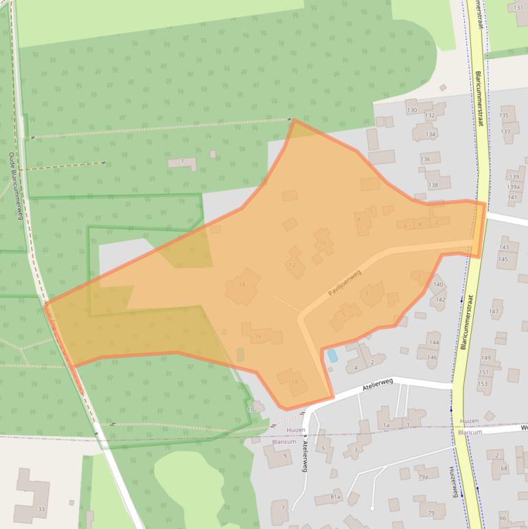 Kaart van postcodegebied 1272JL.