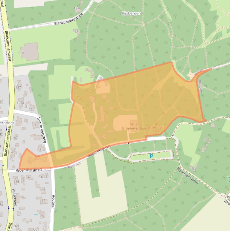 Kaart van postcodegebied 1272JP.