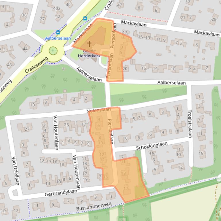 Kaart van postcodegebied 1272JR.