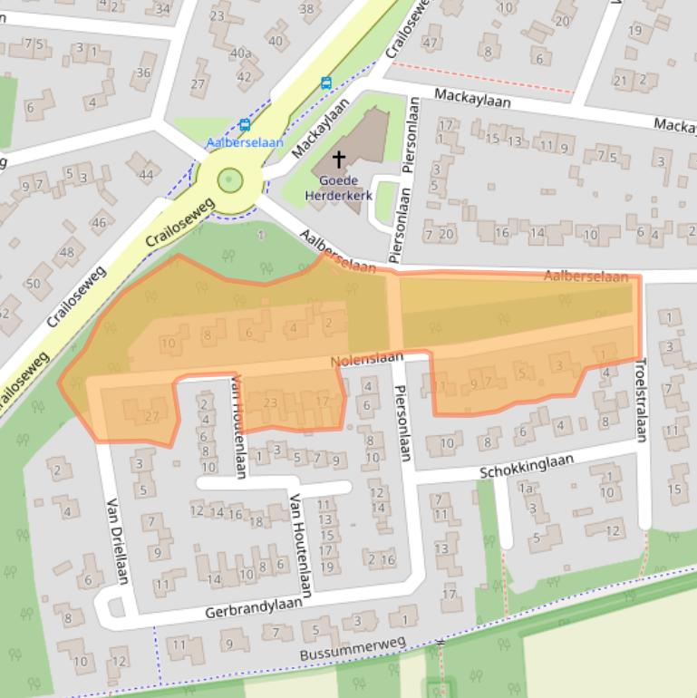 Kaart van postcodegebied 1272JT.