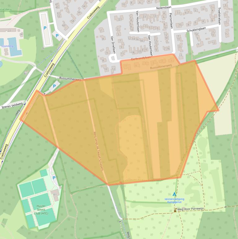 Kaart van postcodegebied 1272KA.