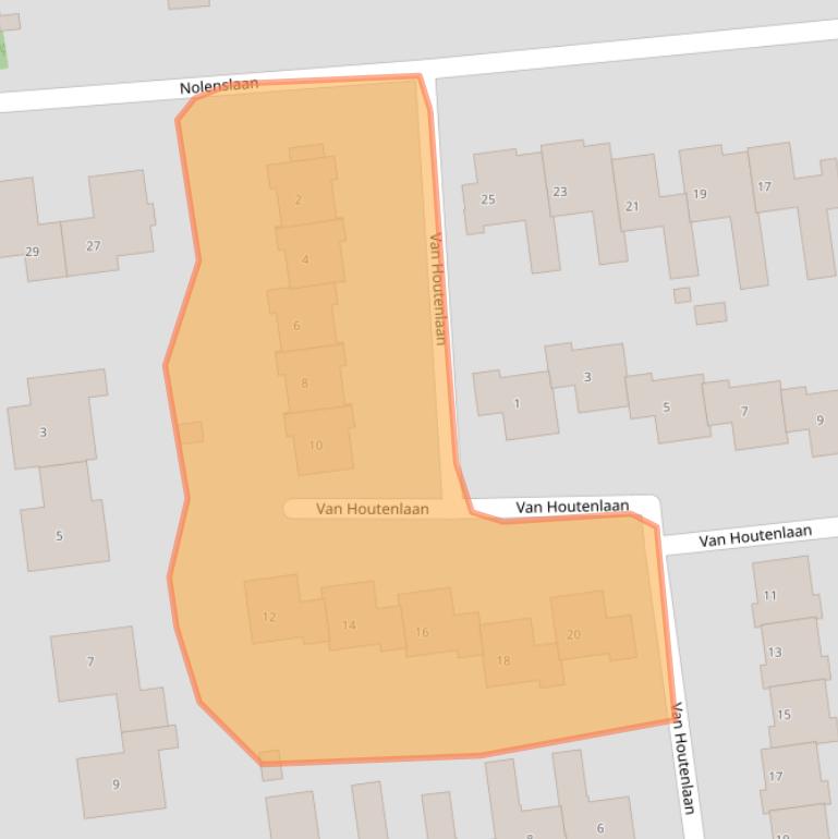 Kaart van postcodegebied 1272KD.