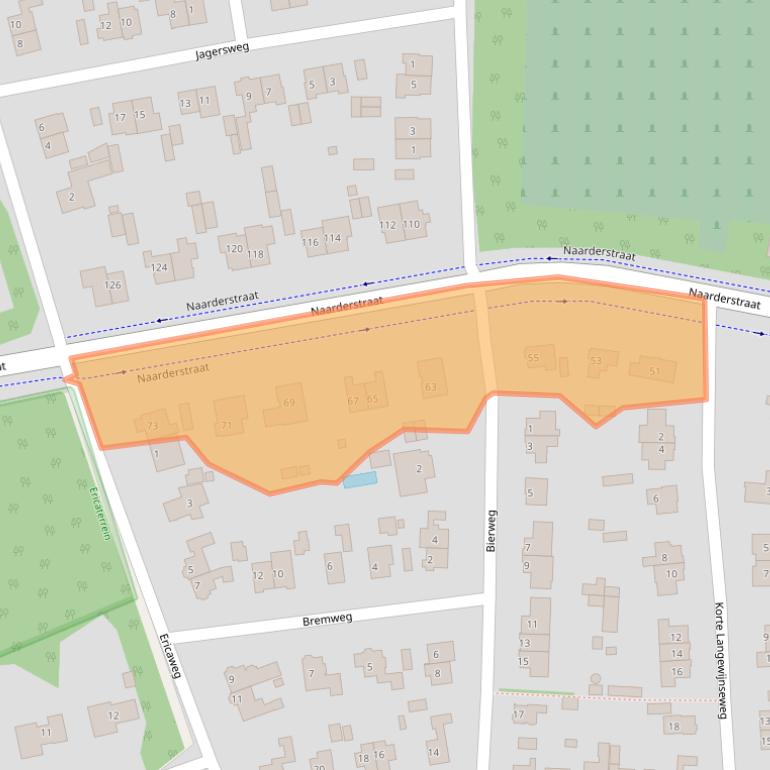 Kaart van postcodegebied 1272NH.