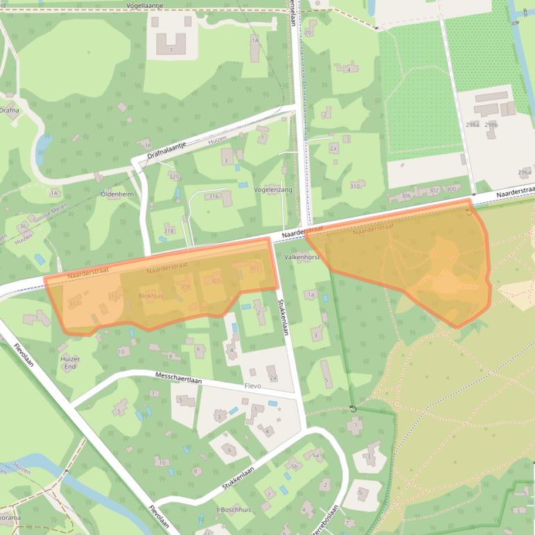 Kaart van postcodegebied 1272NK.