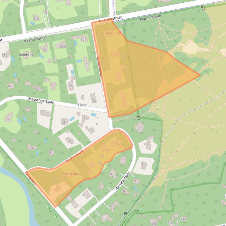 Kaart van postcodegebied 1272NW.