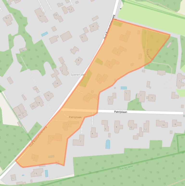 Kaart van postcodegebied 1272PS.