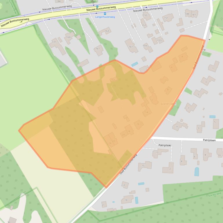 Kaart van postcodegebied 1272PV.