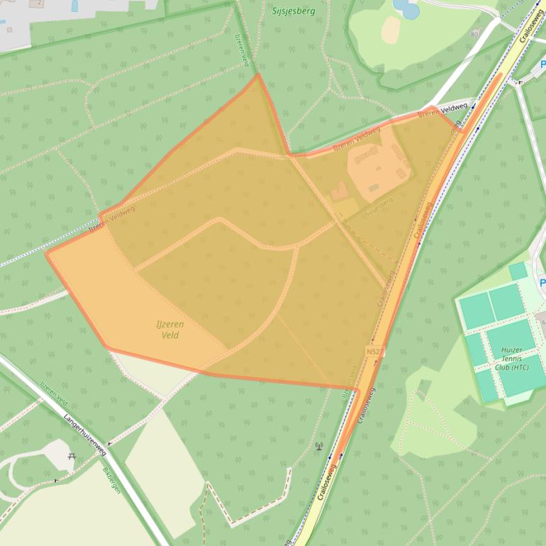 Kaart van postcodegebied 1272PZ.