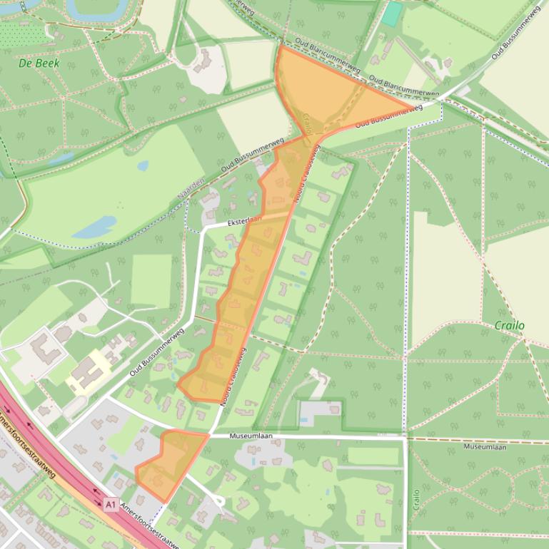 Kaart van postcodegebied 1272RE.