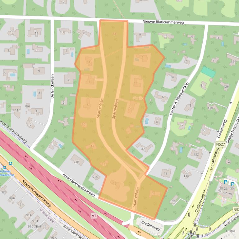 Kaart van postcodegebied 1272RN.