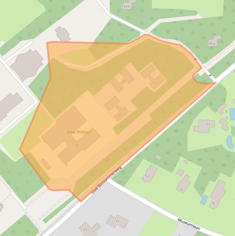 Kaart van postcodegebied 1272RX.