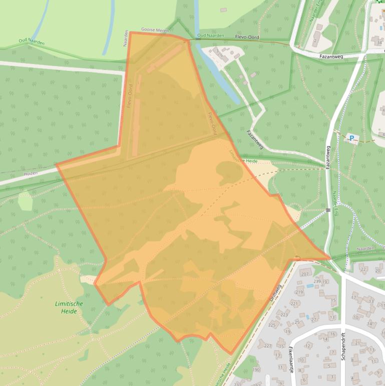 Kaart van postcodegebied 1272XZ.