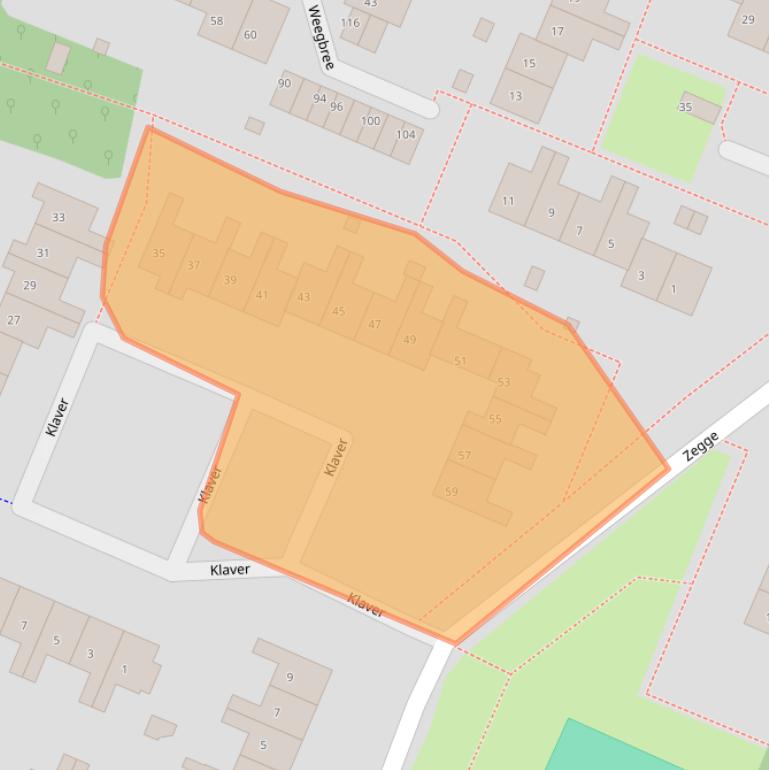 Kaart van postcodegebied 1273AK.