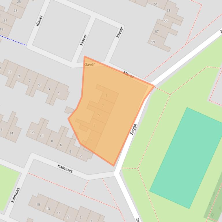 Kaart van postcodegebied 1273AS.