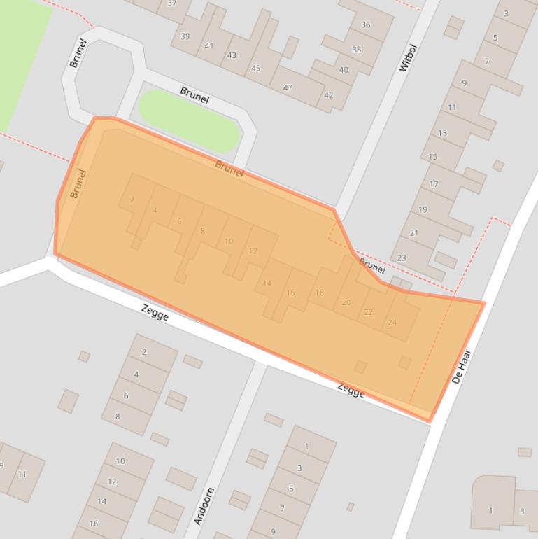 Kaart van postcodegebied 1273BC.