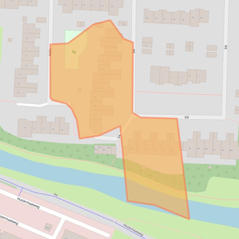 Kaart van postcodegebied 1273CD.