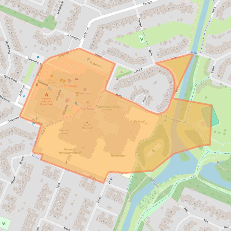 Kaart van postcodegebied 1273EG.