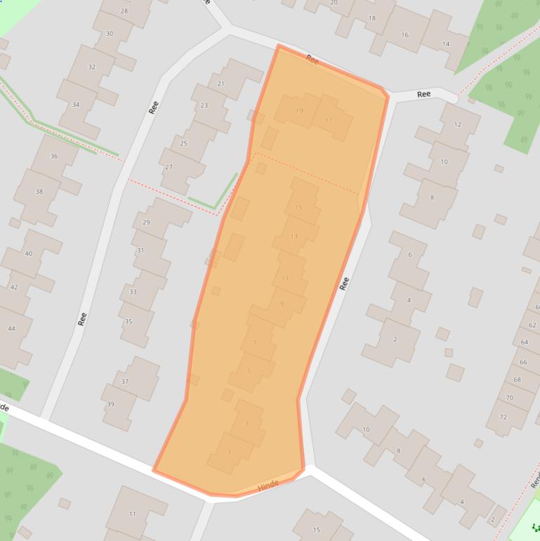 Kaart van postcodegebied 1273GP.