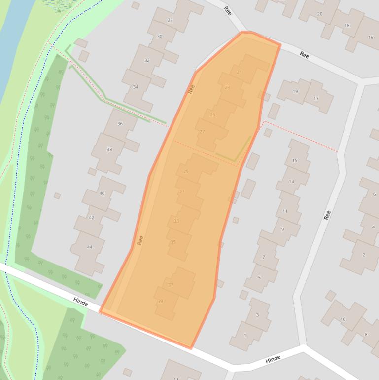 Kaart van postcodegebied 1273GR.