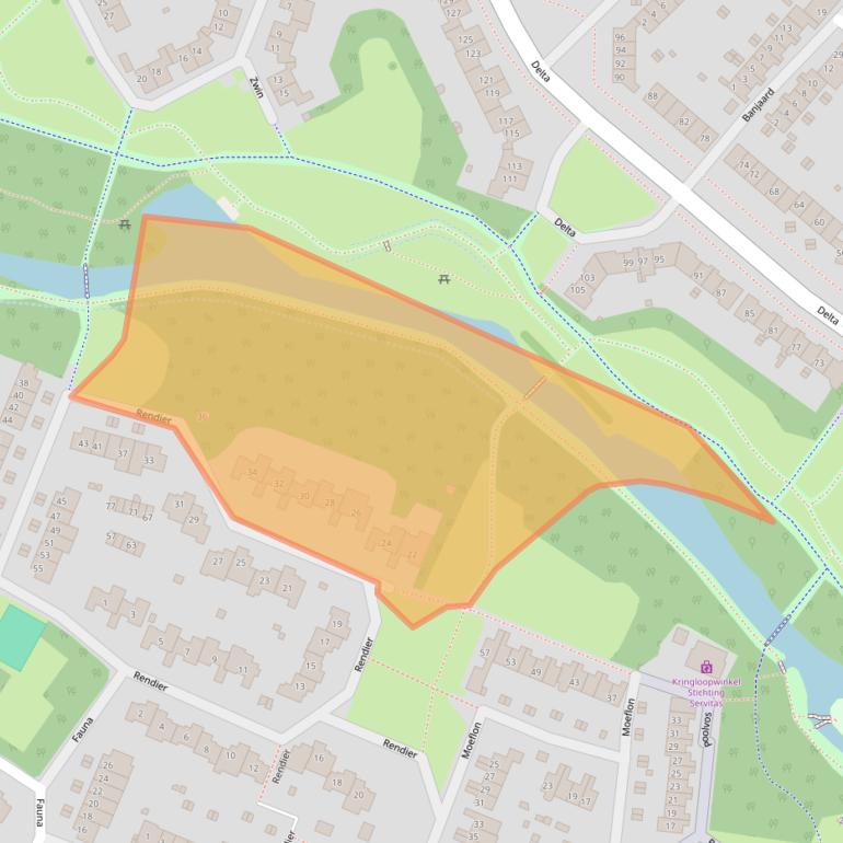 Kaart van postcodegebied 1273HS.