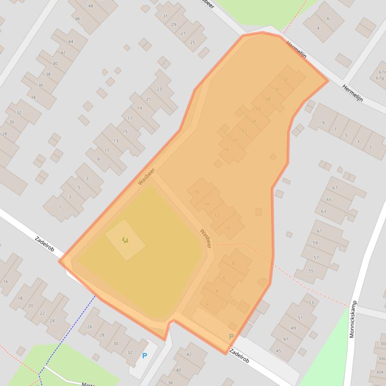 Kaart van postcodegebied 1273JN.