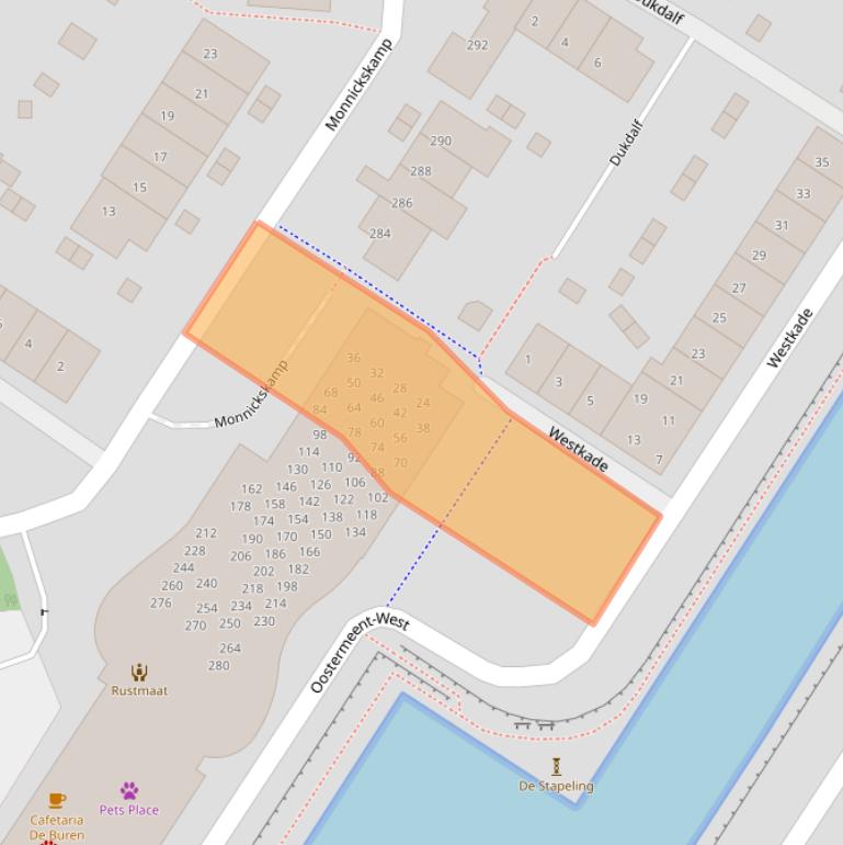 Kaart van postcodegebied 1273JT.