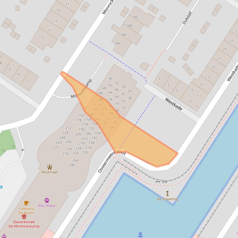 Kaart van postcodegebied 1273JV.