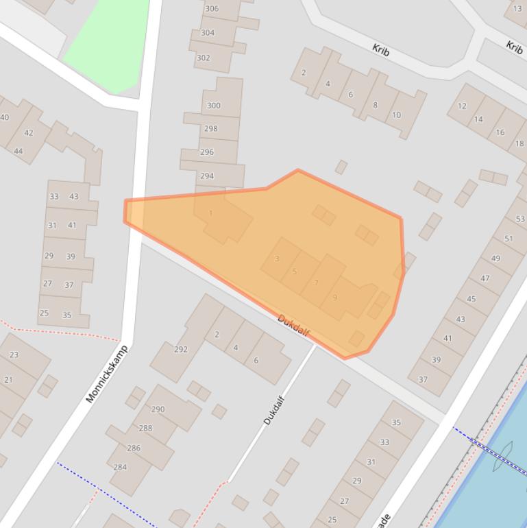 Kaart van postcodegebied 1273KG.