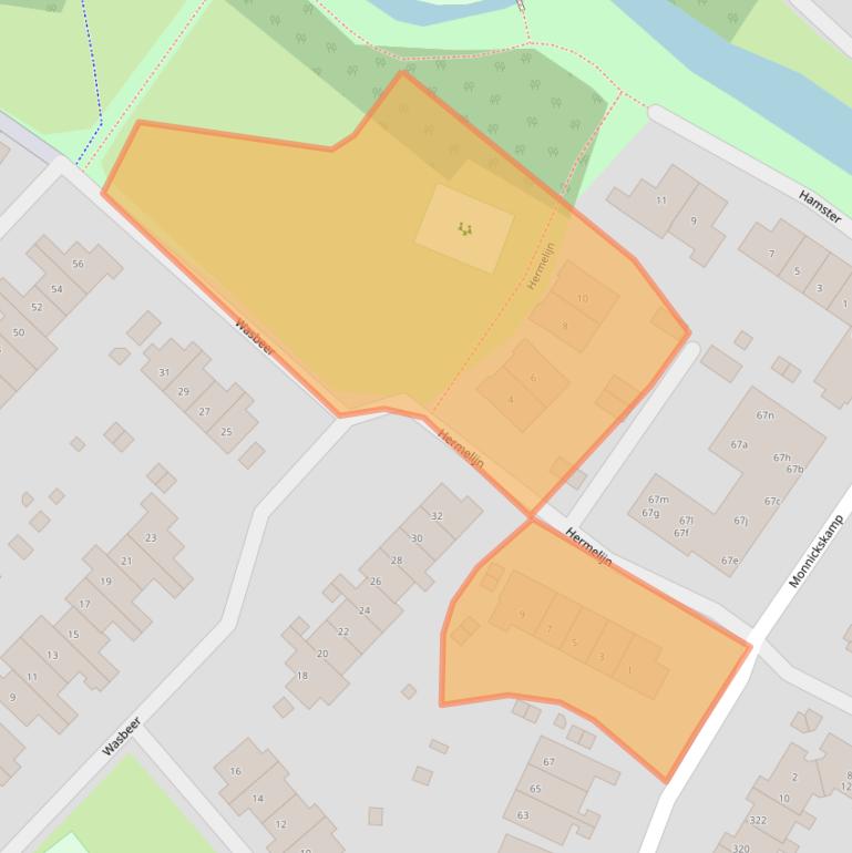 Kaart van postcodegebied 1273KL.