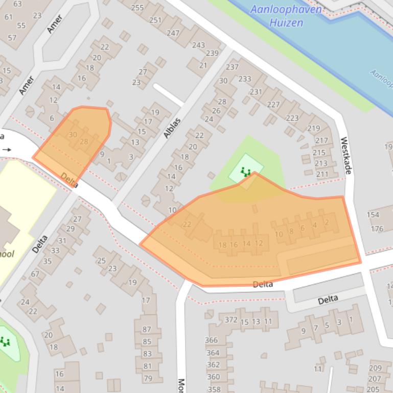 Kaart van postcodegebied 1273LE.