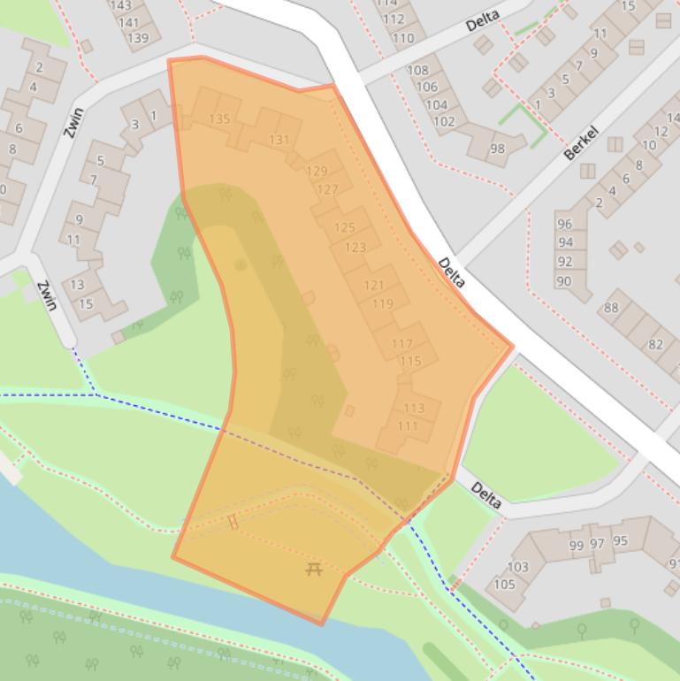 Kaart van postcodegebied 1273LR.