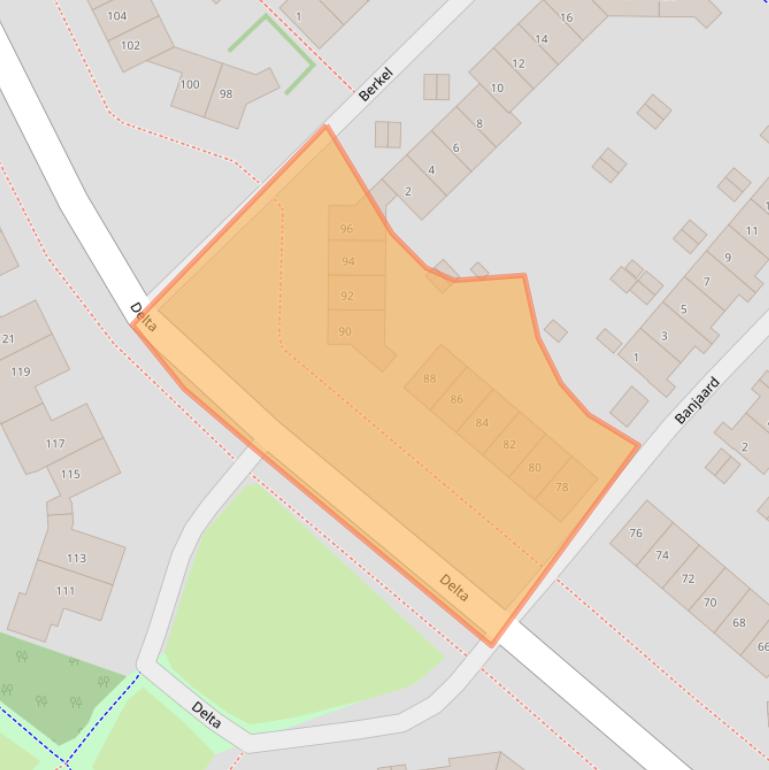 Kaart van postcodegebied 1273LX.