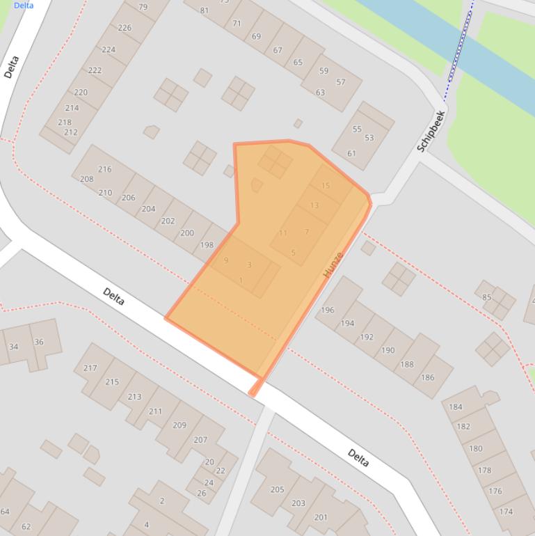 Kaart van postcodegebied 1273MG.