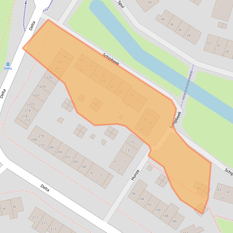 Kaart van postcodegebied 1273MK.