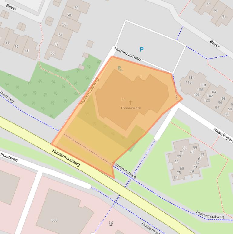 Kaart van postcodegebied 1273NL.