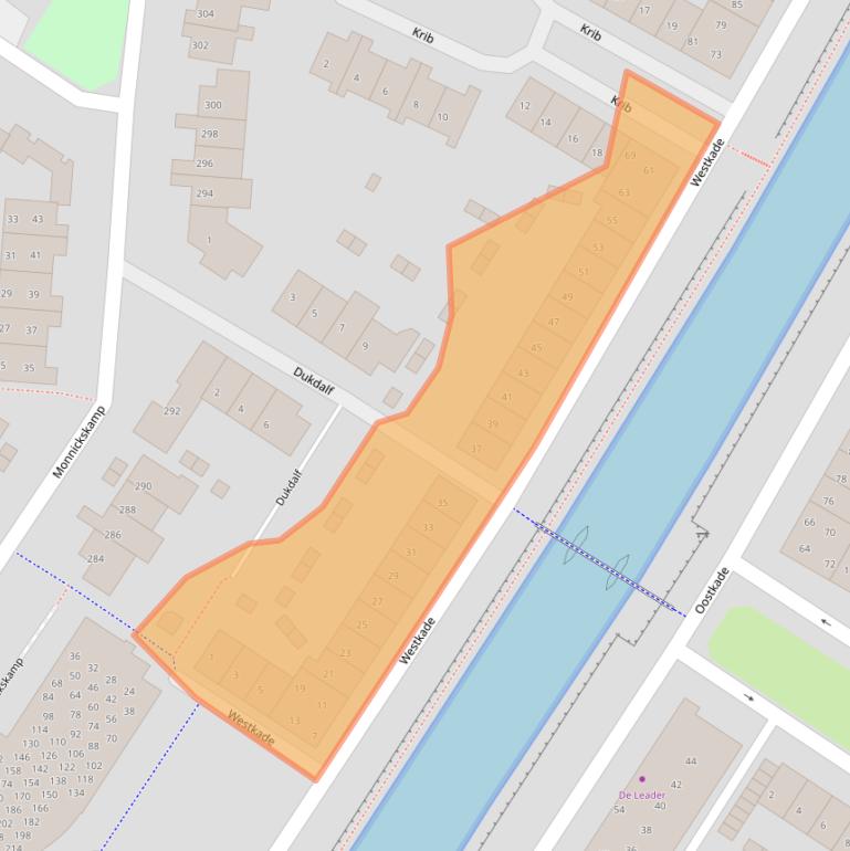 Kaart van postcodegebied 1273RE.