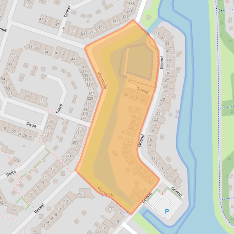 Kaart van postcodegebied 1273RV.