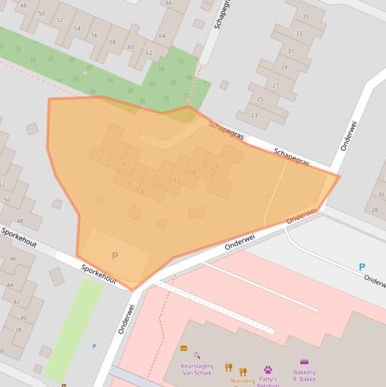 Kaart van postcodegebied 1273TH.