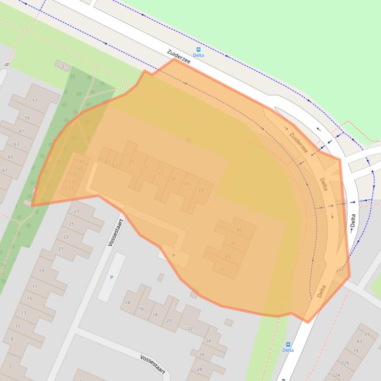 Kaart van postcodegebied 1273TP.