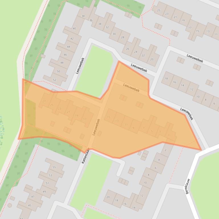 Kaart van postcodegebied 1273VD.