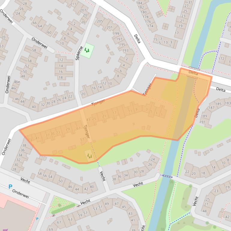Kaart van postcodegebied 1273WC.