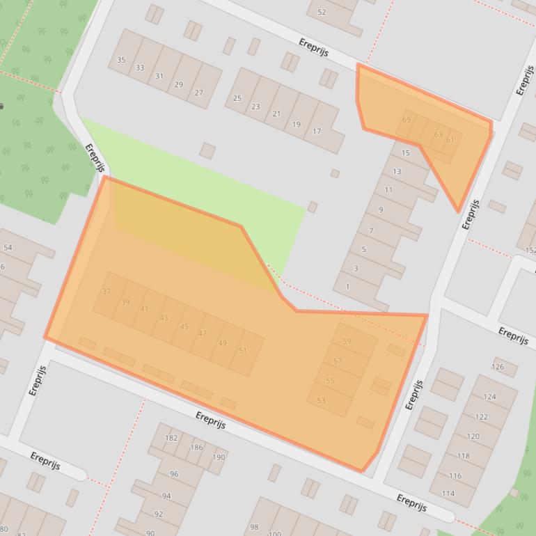 Kaart van postcodegebied 1273XJ.