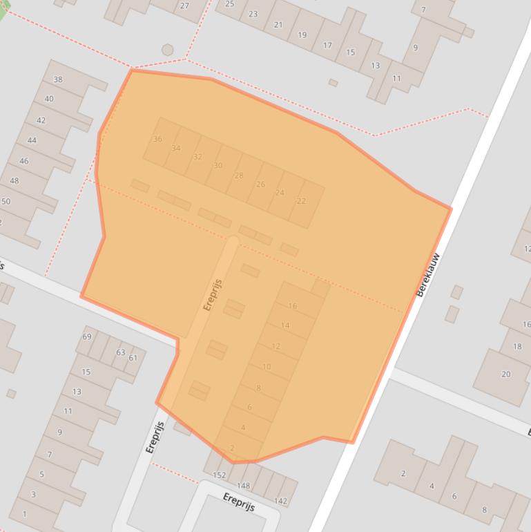 Kaart van postcodegebied 1273XK.
