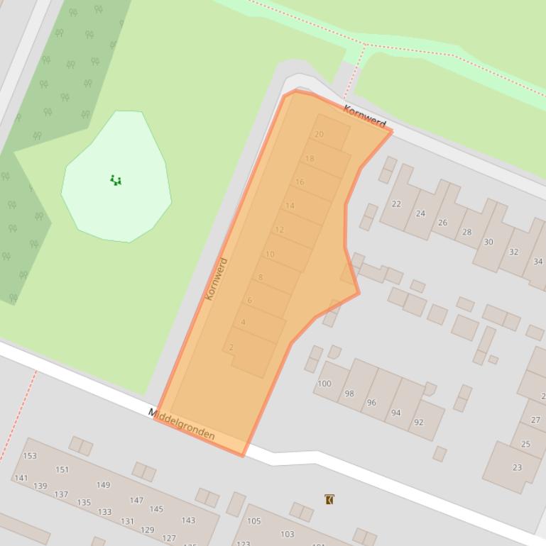 Kaart van postcodegebied 1274AJ.