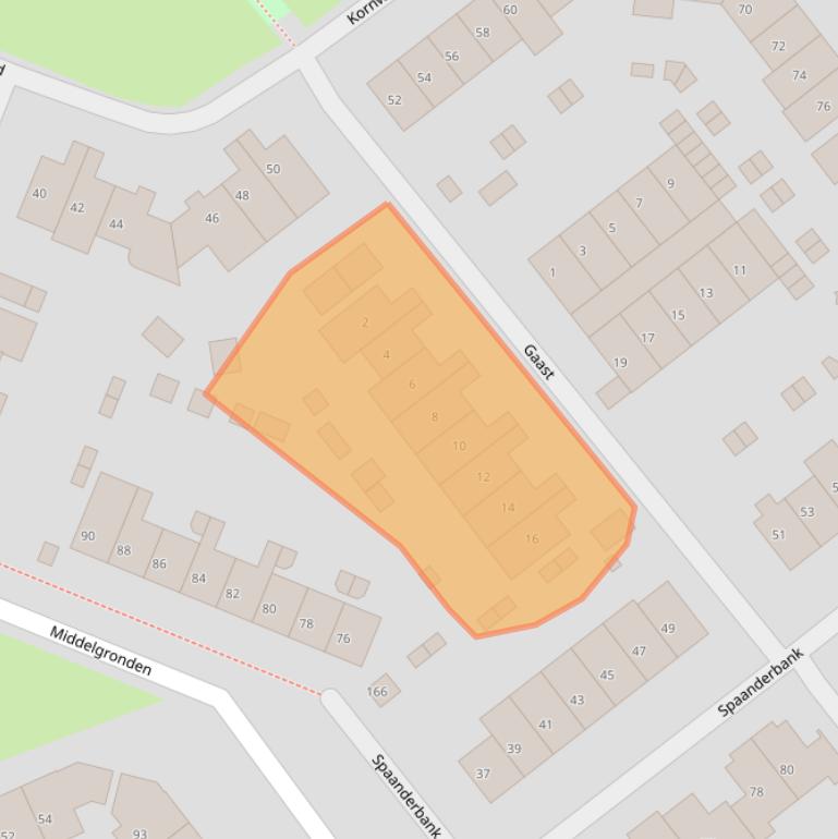 Kaart van postcodegebied 1274AR.