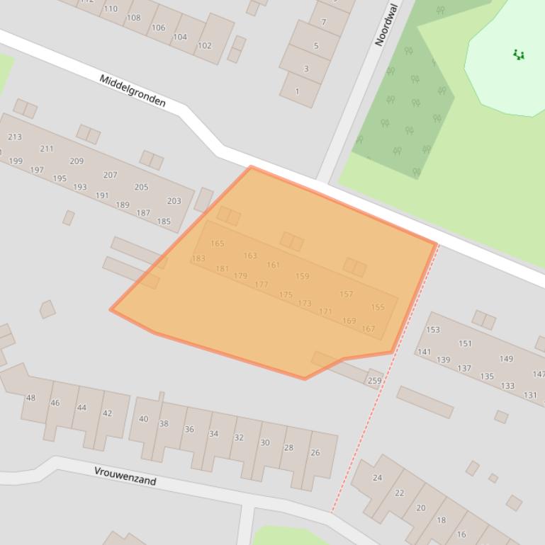 Kaart van postcodegebied 1274BH.