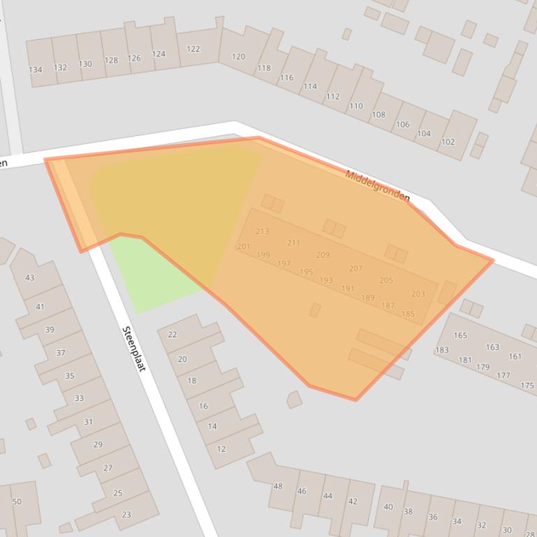 Kaart van postcodegebied 1274BJ.