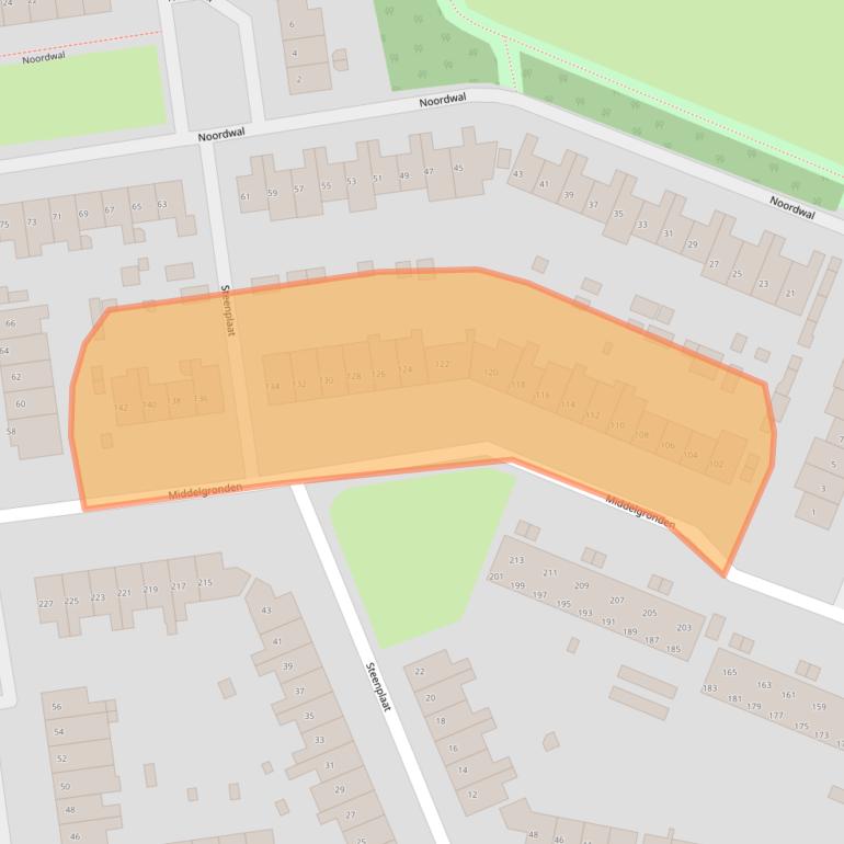 Kaart van postcodegebied 1274BT.